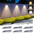 YiLaie  8 pcs Solar Fence Lights for Outdoor（ 3000K/4500K/6500K ）