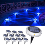 YiLaie 12pcs Blue  Solar In-Ground Lights