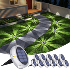 YiLaie 12pcs Cold White Solar In-Ground Lights