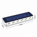 YiLaie Blue Solar Outdoor Step Lights for Deck Dock & Pathway