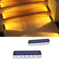 Warm White Solar Outdoor Step Lights 2 packs