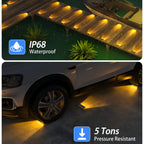Warm White Solar Outdoor Step Lights  IP68 & durable