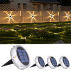 YiLaie 4pcs Warm White Solar In-Ground Lights