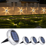 YiLaie 4pcs Warm White Solar In-Ground Lights