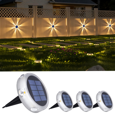 YiLaie 4pcs Warm White Solar In-Ground Lights