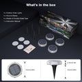 YiLaie 4pcs Warm White Solar In-Ground Lights