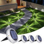 YiLaie 4pcs Cold White Solar In-Ground Lights