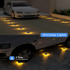 YiLaie Hexagon Warm White Solar Outdoor Lights for Deck & Driveway