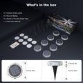 YiLaie 8pcs Warm White Solar In-Ground Lights