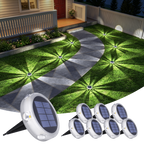YiLaie 8pcs Cold White Solar In-Ground Lights