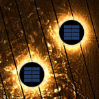 YiLaie Hexagon Warm White Solar Outdoor Lights for Deck & Driveway