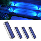 YiLaie 4 pcs Blue Two-Sided Illumination  Solar Step Lights