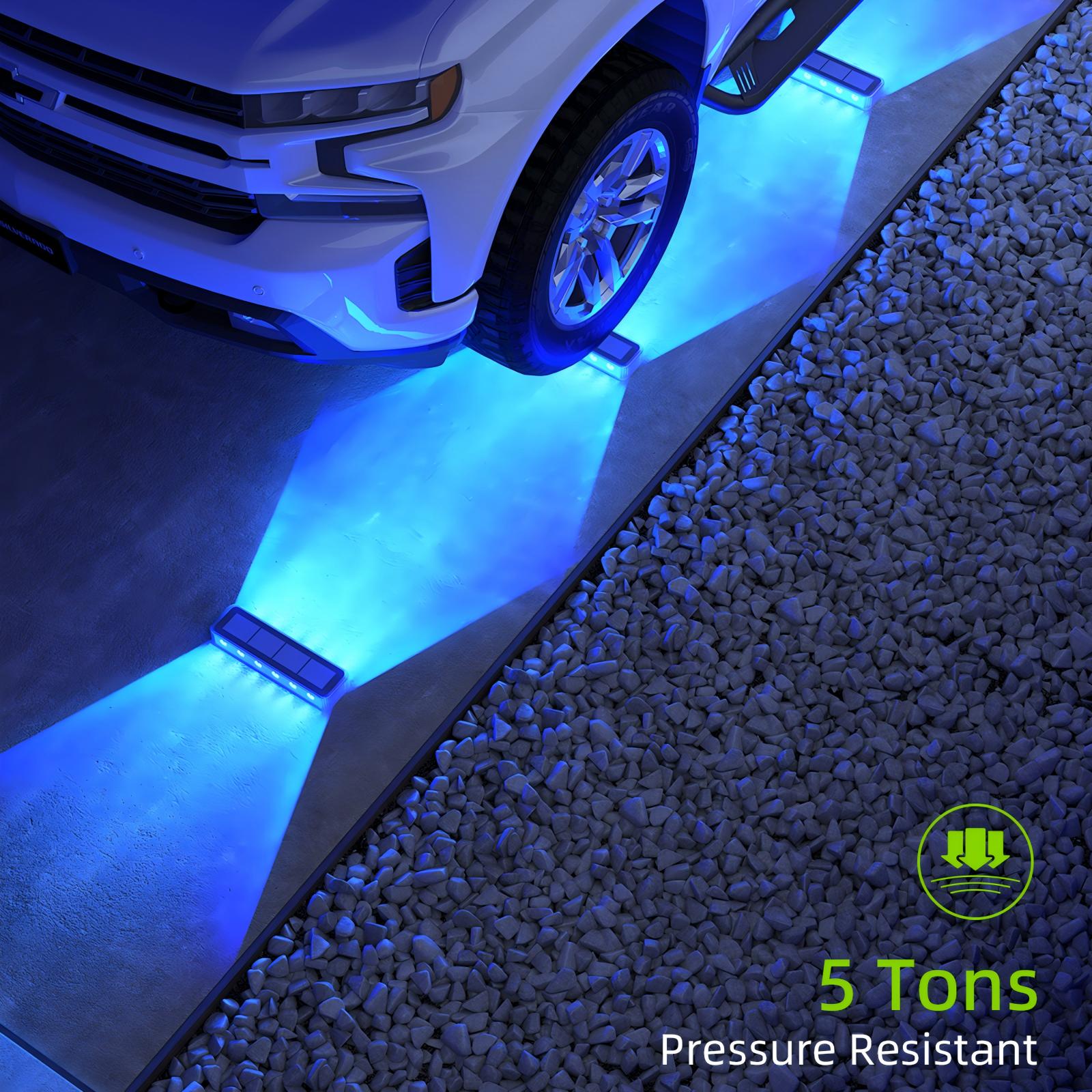 YiLaie Blue Two-Sided Illumination  Solar Step Lights