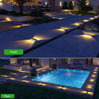 YiLaie Warm White Two-Sided Illumination  Solar Step Lights