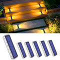 YiLaie 6 pcs Warm White Two-Sided Illumination  Solar Step Lights