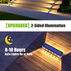 YiLaie Warm White Two-Sided Illumination  Solar Step Lights