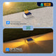 YiLaie Two‑Sided Side Glow Solar Deck Lights 4 Pcs, Amber Warm Marker Lights