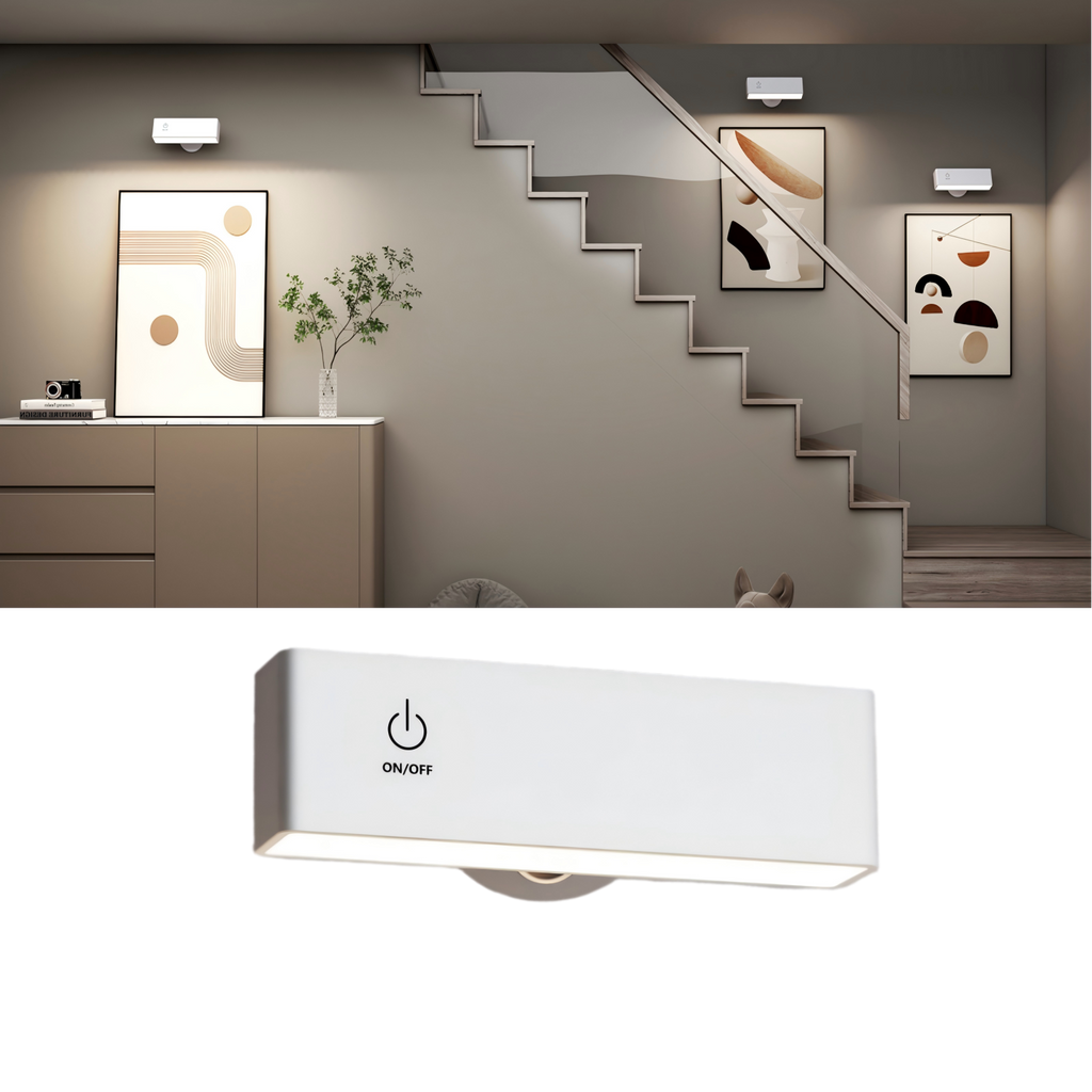 YiLaie 1 pack Touch Dimmable 4000K White Magnetic Wall Sconce