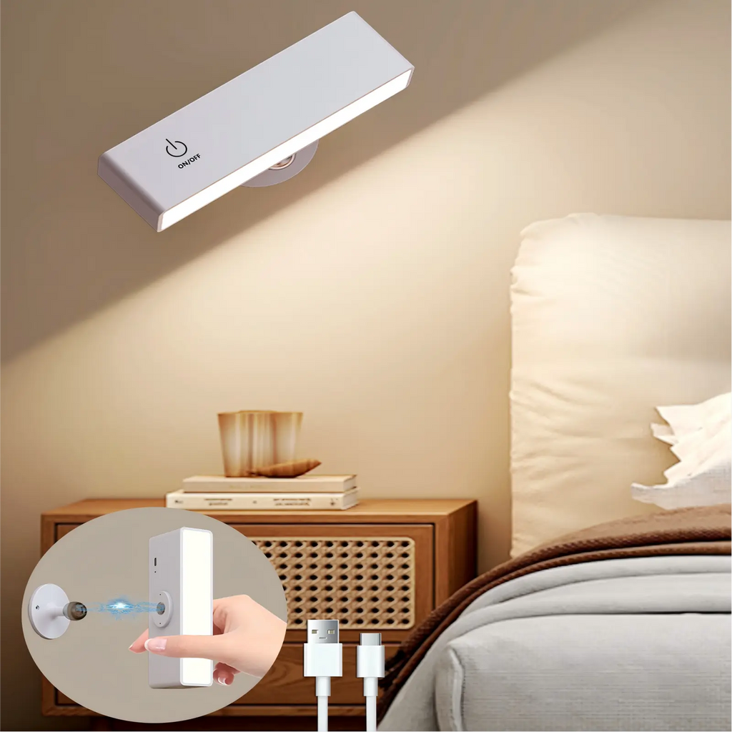 YiLaie 1 pack Touch Dimmable 4000K White Magnetic Wall Sconce