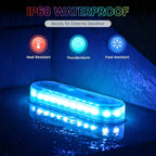 YiLaie RGB Solar LED Strip Lights – Oval Outdoor Waterproof Driveway Lights