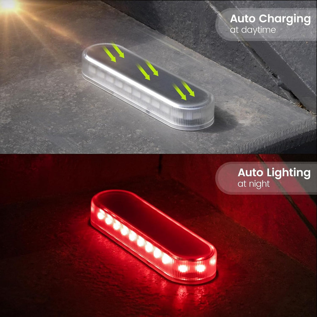 YiLaie RGB Solar LED Strip Lights – Oval Outdoor Waterproof Driveway Lights