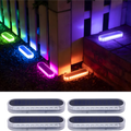 YiLaie RGB Solar LED Strip Lights – Oval Outdoor Waterproof Driveway Lights