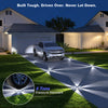 YiLaie 4pcs Cold White Solar In-Ground Lights