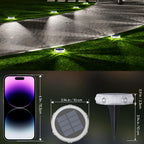 YiLaie 4pcs Cold White Solar In-Ground Lights