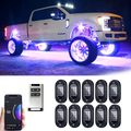 YiLaie 10 PodS RGB Rock Lights, 60 LEDs, 12V
