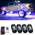YiLaie 4 pods RGB Rock Lights, 60 LEDs, 12V