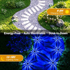 YiLaie 8pcs Blue White Solar In-Ground Lights