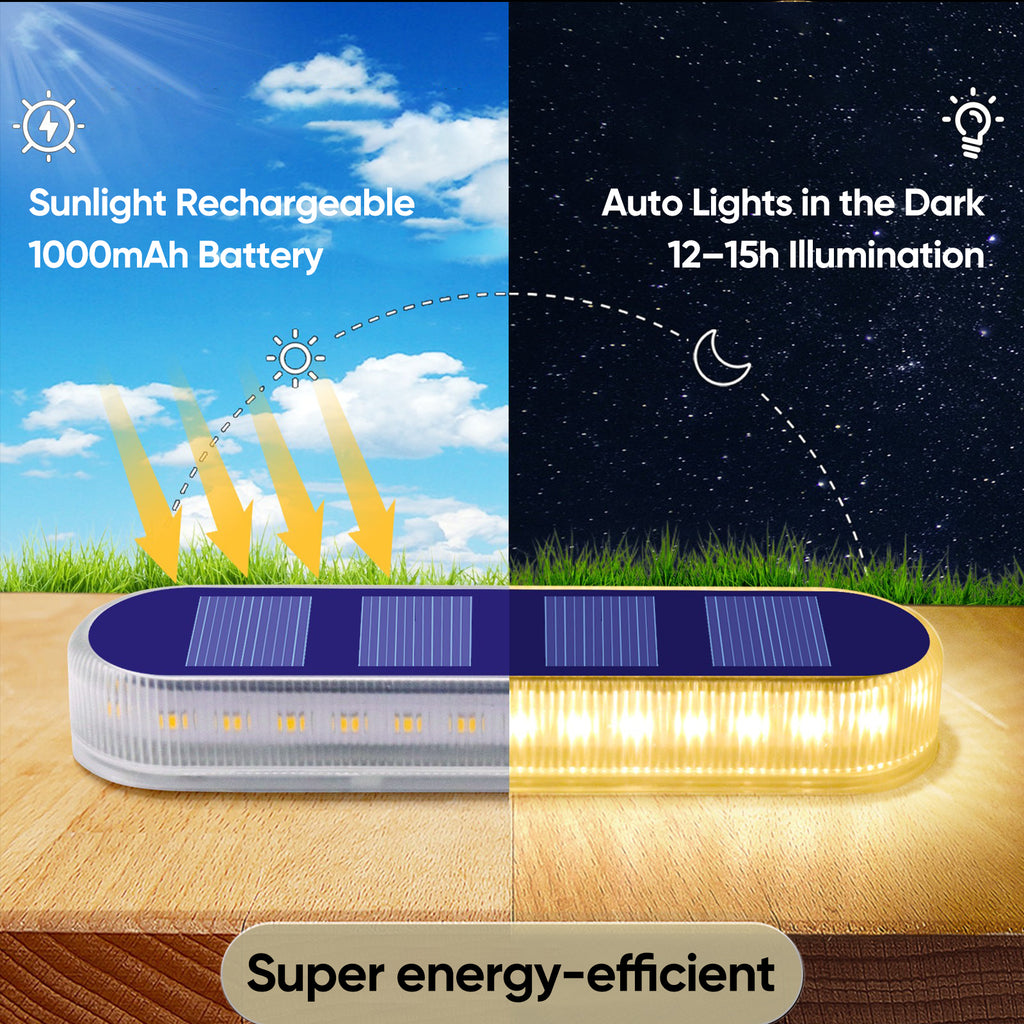 Warm White Long Strip  Solar Stair Lights Outdoor Super energy efficient
