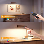 YiLaie RGB Walnut Wood Rechargeable Wall Sconce - 1 pack