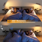 YiLaie RGB Walnut Wood Rechargeable Wall Sconce - 1 pack