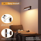 YiLaie RGB Walnut Wood Rechargeable Wall Sconce - 1 pack