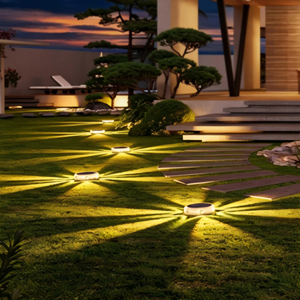 YiLaie 12pcs Warm White Solar In-Ground Lights