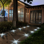 YiLaie 4pcs Cold White Solar In-Ground Lights