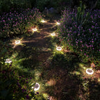 YiLaie 4pcs Cold White Solar In-Ground Lights