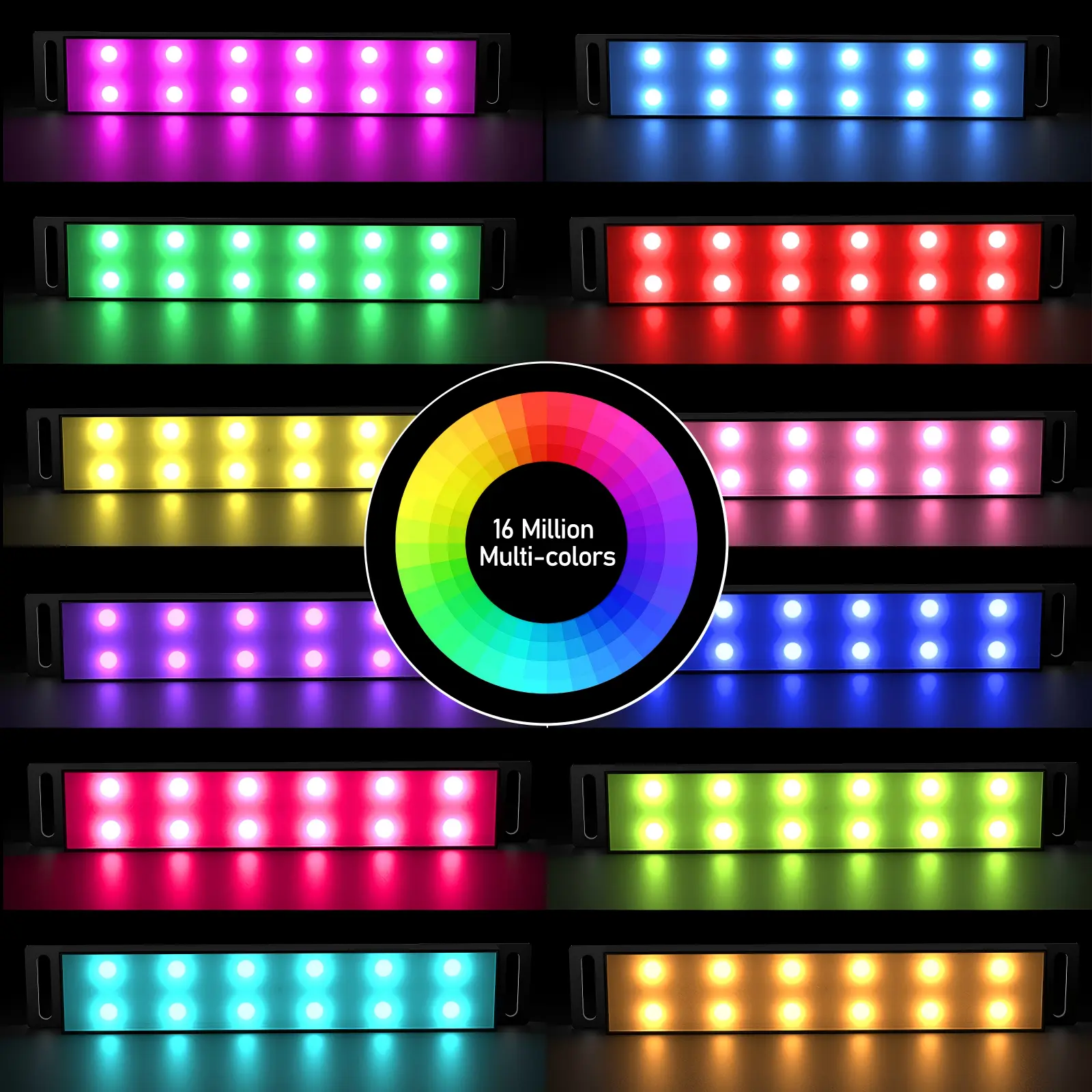 YiLaie DC 5V USB RGB Car LED Lights, App & 3‑Key Wired Controller, Music Sync