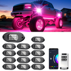 14 Pods RGB LED Rock Lights with App & Remote