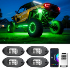 4 Pods RGB LED Rock Lights with App & Remote