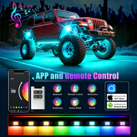 10 Pods RGB LED Rock Lights with App & Remote