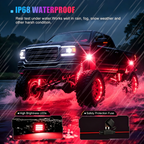 10 Pods RGB LED Rock Lights with App & Remote