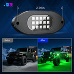 10 Pods RGB LED Rock Lights with App & Remote