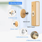 YiLaie 2 pcs Beechwood Battery LED Wall Sconce 3 Color Temp