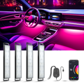 YiLaie DC 5V USB RGB Car LED Lights, App & 3‑Key Wired Controller, Music Sync