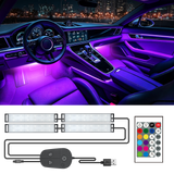 YiLaie  DC 5V ,USB  Car Interior LED Lights, 3 Buttons & Remote Control Music Sync