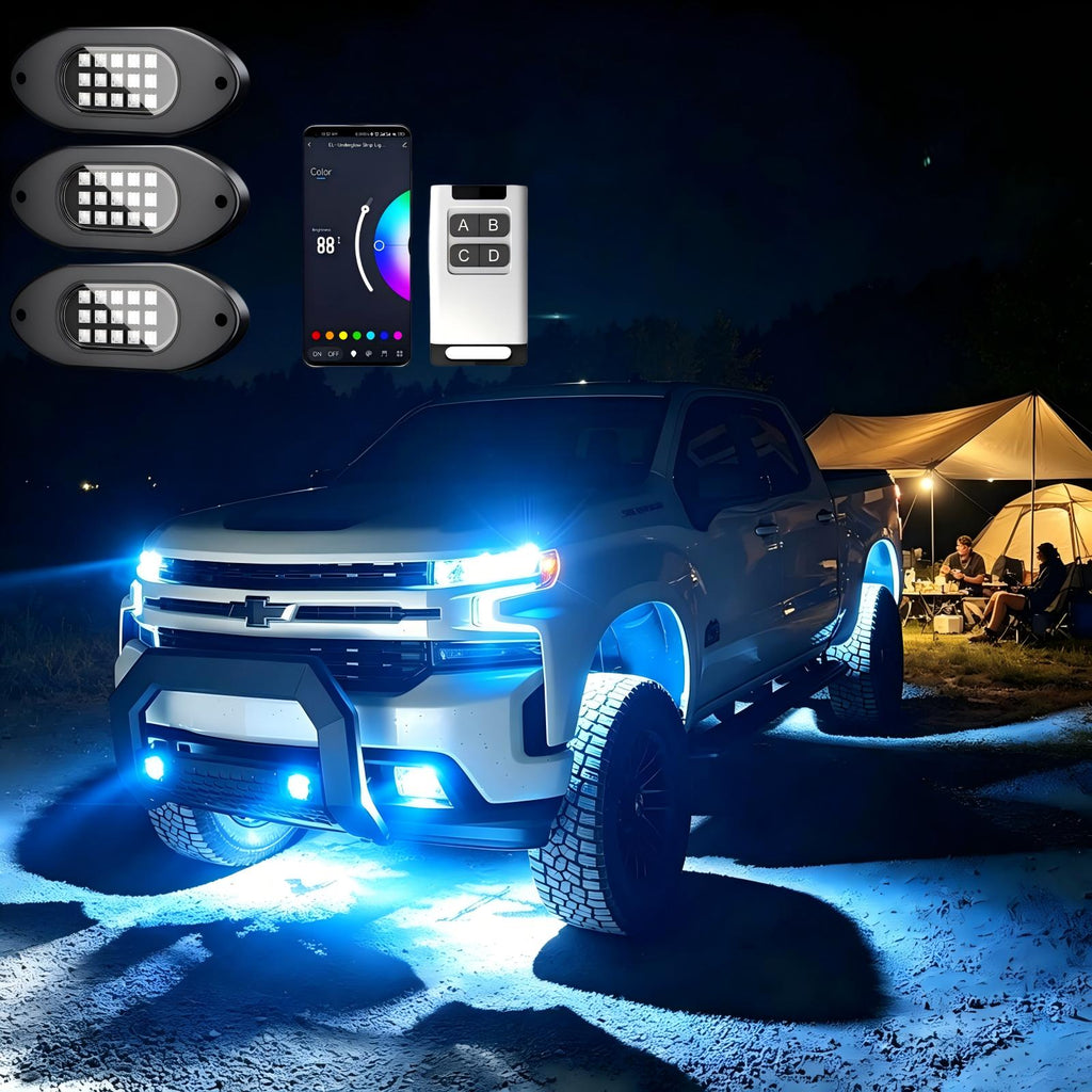 14 Pods RGB LED Rock Lights with App & Remote