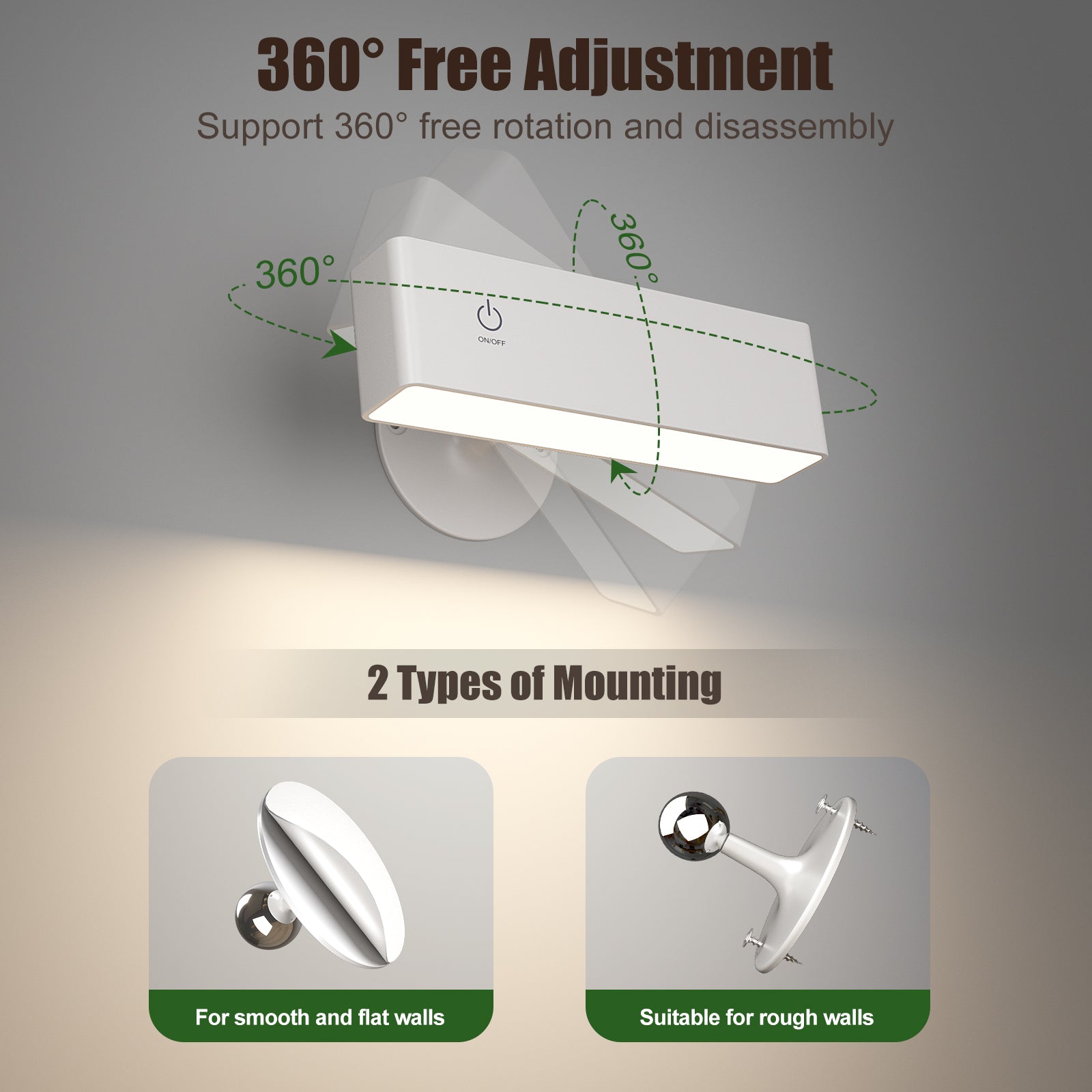 yilaie wall sconces 360 rotate001