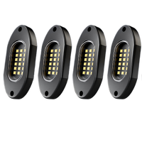 YiLaie 12 PCS LED Rock Light Pods, 12V , 6000K Pure White Lights